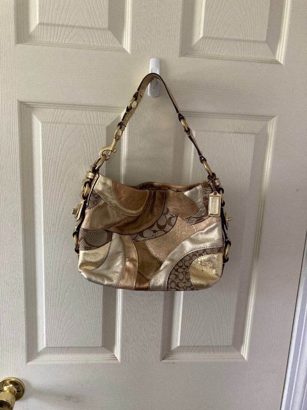 Vintage Coach Carly Shoulder Bag Purse F14005